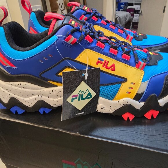 Fila Men's Oakmont TR 1JM01690 401 Sneaker Shoes Size 12 M US Blue Red NEW - Picture 1 of 14